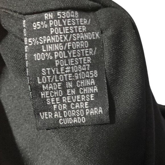 Black Halter Jeweled Jersey Cocktail Mini Dress XS Mesh Back Morgan & Co. Flowy - Picture 6 of 7